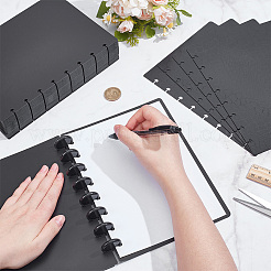 10Pcs Rectangle PP Plastic Binder Diary Notebook Cover&nbsp;AJEW-NB0009-37
