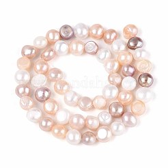 Natural Cultured Freshwater Pearl Beads Strands&nbsp;PEAR-N014-05M-02