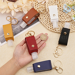 6Pcs 6 Colors Plastic Hand Sanitizer Bottle&nbsp;AJEW-CA0004-05