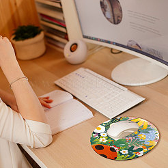 Silicone with Cloth Mouse Pad&nbsp;AJEW-WH0270-890