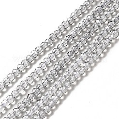 Transparent Gradient Color Glass Beads Strands&nbsp;GLAA-H021-01B-28