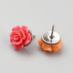 Rose Resin Push Pins&nbsp;AJEW-WH20033-068P