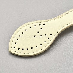 イミテーションレザーバッグハンドル  DIYバッグ用品  淡黄色  595x14.5~32x3mm  穴：2mm&nbsp;DIY-WH20048-085G