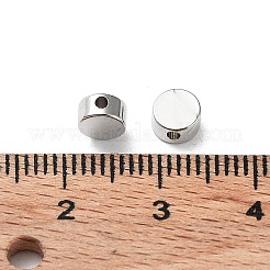 ラックメッキ真鍮スペーサービーズ  フラットラウンド  プラチナ  5x2.5mm  穴：1.2mm&nbsp;KK-WH0084-18B-P