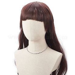 女性用のビーズストレッチブレスレットとビーズネックレスセット  ガラスツイストラッパと ABS プラスチック模造パールビーズ付き  カラフル  ネックレス：約14.21インチ（36.1cm）  ブレスレット：2-1/8インチ（5.3cm）&nbsp;SJEW-JS01275-02