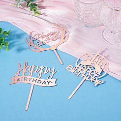 3Pcs 3 Styles Acrylic Cake Toppers&nbsp;FIND-TA0010-38A