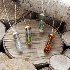DIY Wishing Bottle Pendant Making Kits&nbsp;DIY-CD0001-24
