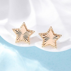 Brass Stud Earrings&nbsp;EJEW-D288-09G