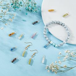 36Pcs 9 Styles Natural Mixed Stone Pendants&nbsp;FIND-FH0005-08
