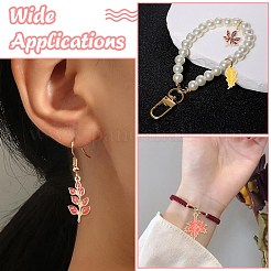 50Pcs 25 Styles Autumn Theme Alloy Enamel Pendants&nbsp;ENAM-CJ0006-65