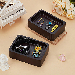 Rubber Wood Timber Ring Displays Tray&nbsp;AJEW-WH0596-039B