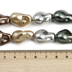 Electroplated Glass Beads Strands&nbsp;GLAA-H039-07I