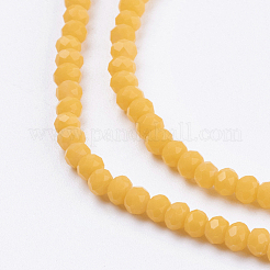 Opaque Solid Color Glass Bead Strands&nbsp;X-GLAA-F078-A05