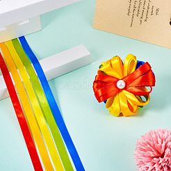 3 Rolls Rainbow Color Polyester Ribbon Set&nbsp;OCOR-TA0002-17