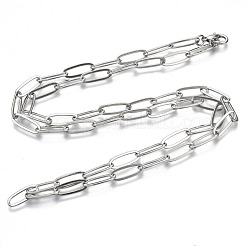 Brass Paperclip Chains&nbsp;MAK-S072-13A-P