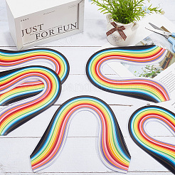 260Pcs 26 Colors Rectangle Quilling Paper Strips&nbsp;DIY-WH20032-31A