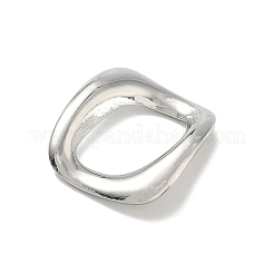 304ステンレススチールリンクリング  菱形  変色しない  ステンレス鋼色  29x29x4mm  内径：19x13mm&nbsp;STAS-L301-06P