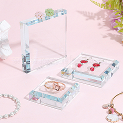 Transparent Glass Display Pedestals&nbsp;ODIS-WH0038-298B