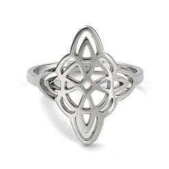 Non-Tarnish 304 Stainless Steel Adjustable Rings&nbsp;RJEW-B047-03P