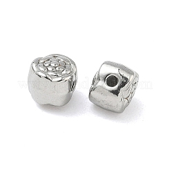 304ステンレススチールビーズ  花  ステンレス鋼色  6x6x6mm  穴：1.4mm&nbsp;STAS-D204-39P