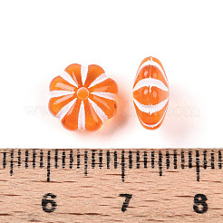 透明なアクリルビーズ  花  サンゴ  9~9.5x9~9.5x4.8mm  穴：1.5mm  約2173個/500g&nbsp;TACR-T028-46
