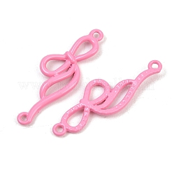 Spray Painted Alloy Bowknot Links Connector Charms&nbsp;PALLOY-T096-09G
