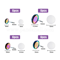 DIY Blank Dome Stud Earring Making Kit&nbsp;STAS-FH0001-81