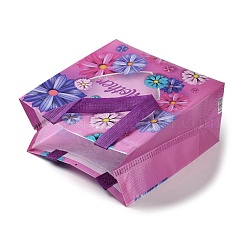 Mother's Day Theme Printed Flower Non-Woven Reusable Folding Gift Bags with Handle&nbsp;ABAG-F009-C02