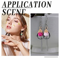 60Pcs 2 Styles Transparent Glass Pendants&nbsp;FIND-AR0005-07