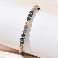Natural Crazy Agate & Non-magnetic Synthetic Hematite Beaded Bracelets for Women&nbsp;BJEW-Z148-04P-02