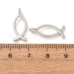 Religious Jewelry Tibetan Style Alloy Jesus Fish/Christian Ichthys Ichthus Pendants&nbsp;LS-TIBEP-3498-P-RS