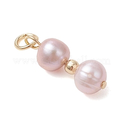 3Pcs 3 Styles Natural Cultured Freshwater Pearl Pendants&nbsp;PALLOY-JF05072