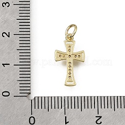 Easter Brass Micro Pave Clear Cubic Zirconia Pendants&nbsp;CU-L001-15G-03