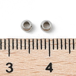 Tarnish Resistant Rondelle 201 Stainless Steel Spacer Beads&nbsp;STAS-E082-07