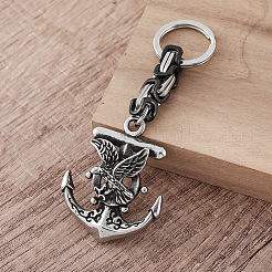 Vintage 304 Stainless Steel Anchor with Eagle Keychains&nbsp;ZH6166