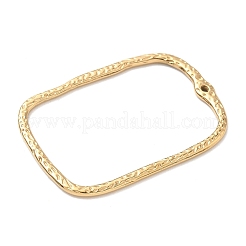 304ステンレスペンダント  長方形  メッキ(ip)について  ゴールドカラー  46x32x2mm  穴：1.4mm&nbsp;STAS-G361-01B-G
