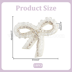 10Pcs Non-woven Fabrics Bowknot Clothes Accessories&nbsp;DIY-HY0002-20