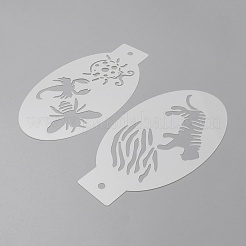 24Pcs 24 Styles Animal Plastic Hollow Out Drawing Face Painting Stencils Templates&nbsp;DIY-WH0349-170