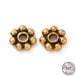 925 Sterling Silver Bead Caps&nbsp;STER-D036-20AG-01