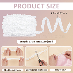 25M Nylon with Spandex Lace Wrinkle Ribbon&nbsp;OCOR-BC0009-48A