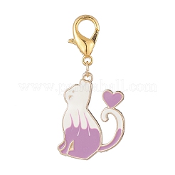 6Pcs Alloy Enamel Pendant Decoration&nbsp;HJEW-JM01014