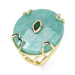 Natural Amazonite Cuff Rings&nbsp;GG-CBA5FCC-02G-06