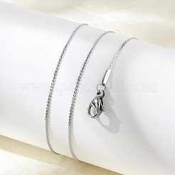 Non-Tarnish 304 Stainless Steel Serpentine Chain Necklace for Men Women&nbsp;NJEW-G076-01B-P