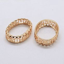 Brass Sew on Prong Settings&nbsp;KK-E753-01LG-20x30