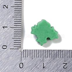 不透明なクリスマステーマの樹脂カボション  葉  12.5x13x6.5mm&nbsp;RESI-H162-06N