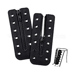 Cowhide Leather Lace-in Shoe Zipper Inserts&nbsp;DIY-WH0671-073A