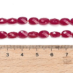 Lab Grown Red Corundum Beads Strands&nbsp;GG-CBAC488-01C