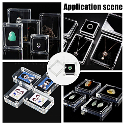Acrylic Loose Diamond Packaging Boxes with Magnetic&nbsp;CON-WH0105-14B