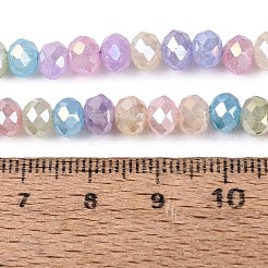 Dyed Crackle Imitation Jade Glass Beads Strands&nbsp;EGLA-Q131-02B-01