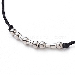 Unisex Adjustable Morse Code Bracelets&nbsp;BJEW-JB05011-01